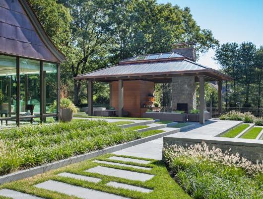 high-end Boston architect, pool house